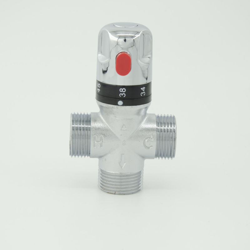 Απολύτως χαλκός έξυπνος θερμοστατικός μεικτήρας βαλβίδας με πολλαπλές θύρες DN15, DN20, DN25 και DN32· πίεση λειτουργίας 0,03–1 MPa· εύρος θερμοκρασίας: κρύο 5–29°C, ζεστό 50–80°C.