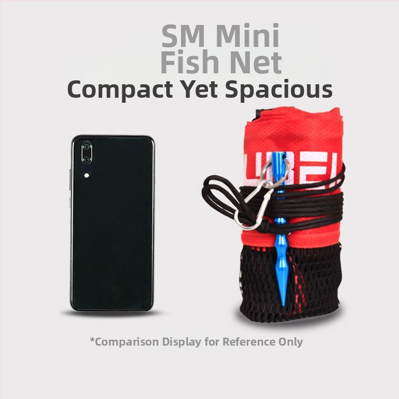 Geantă din plasă de pescuit, portabilă, mini, uscare rapidă; Brand AUBELO, Material: Plasă