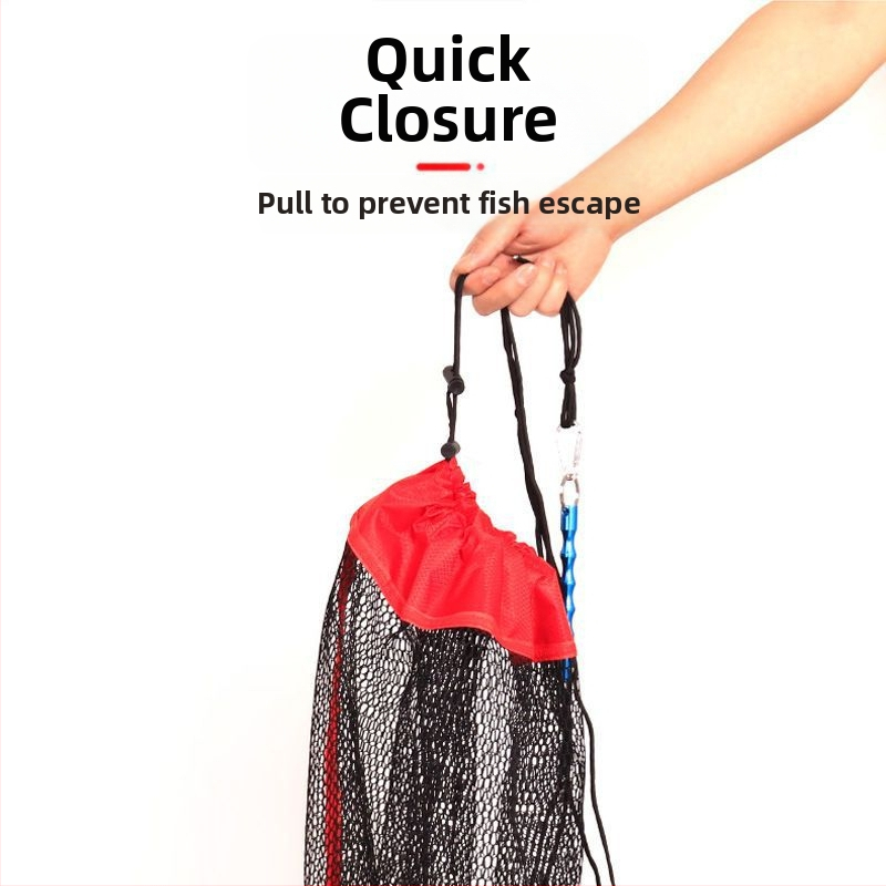 Geantă din plasă de pescuit, portabilă, mini, uscare rapidă; Brand AUBELO, Material: Plasă