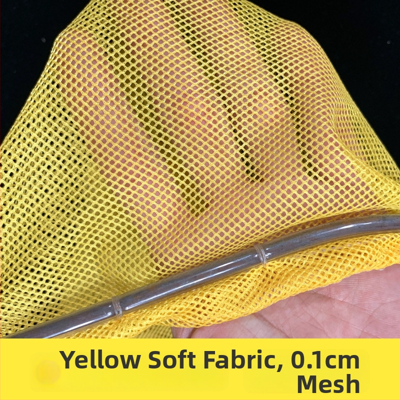 Plasă de pescuit cu mâner din lemn, inel metalic și plasă din nylon, ochi mici pentru pescuit în aer liber