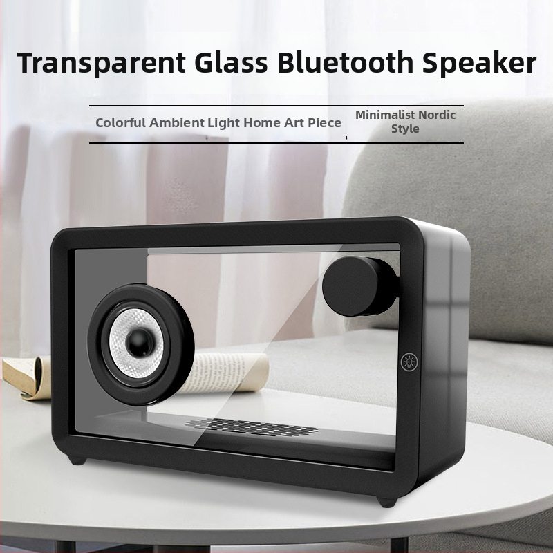 Boxă Bluetooth cu iluminare ambientală, 8W, baterie încorporată 2000–4000mAh, răspuns în frecvență 100Hz–20kHz, Bluetooth 5.1, rază de acțiune până la 10 m