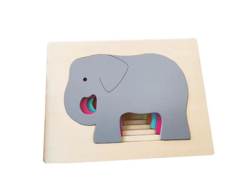 Puzzle tridimensional din lemn, design în mai multe straturi, pentru copii între 4 și 6 ani, greutate 1 kg, personalizare DIY disponibilă