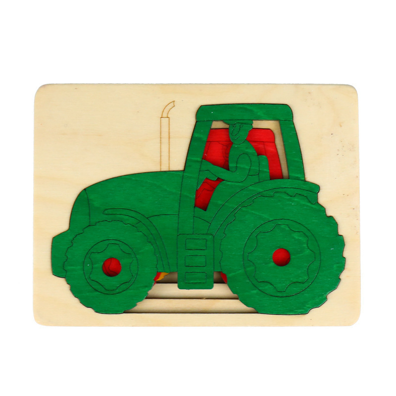 Puzzle tridimensional din lemn, design în mai multe straturi, pentru copii între 4 și 6 ani, greutate 1 kg, personalizare DIY disponibilă