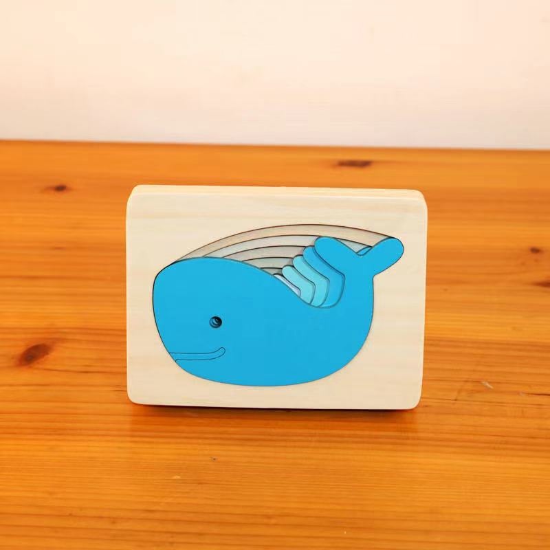 Puzzle tridimensional din lemn, design în mai multe straturi, pentru copii între 4 și 6 ani, greutate 1 kg, personalizare DIY disponibilă