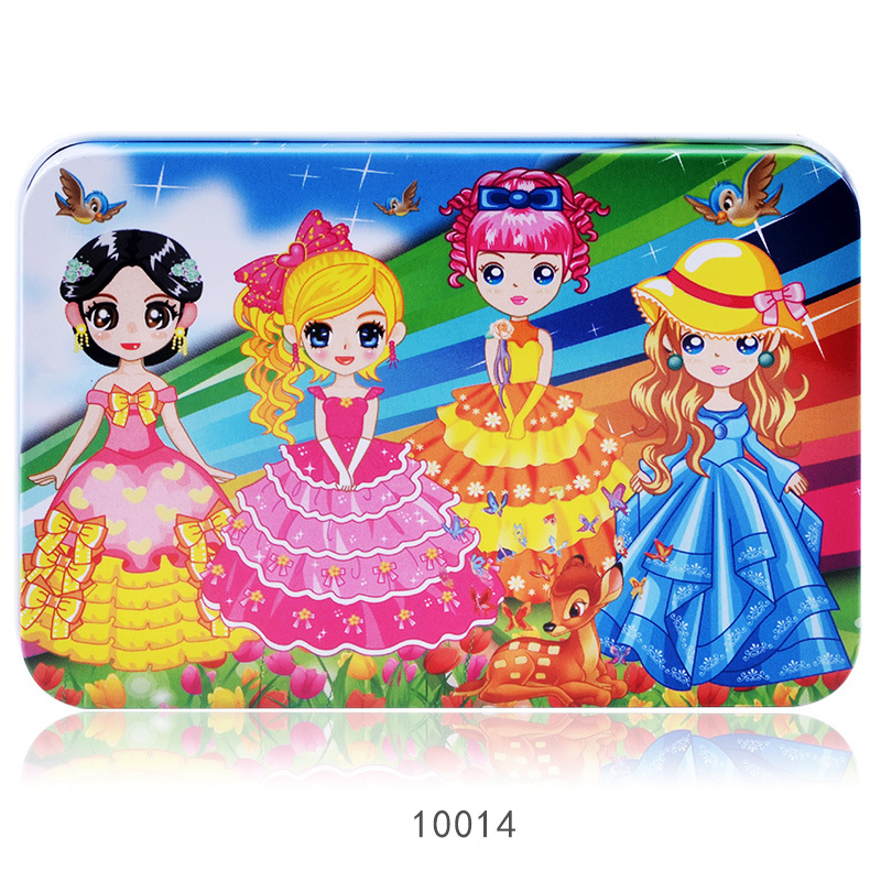 Fa repülőgép-puzzle 100 darabos, fémdobozban, 4–6 éveseknek, testreszabható dizájn