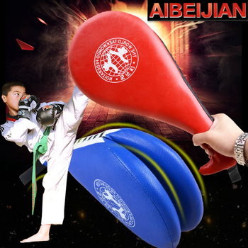Aibijian Țintă pentru picior Taekwondo – Țintă cu sunet în două foi, PU, stil vertical, 2 kg
