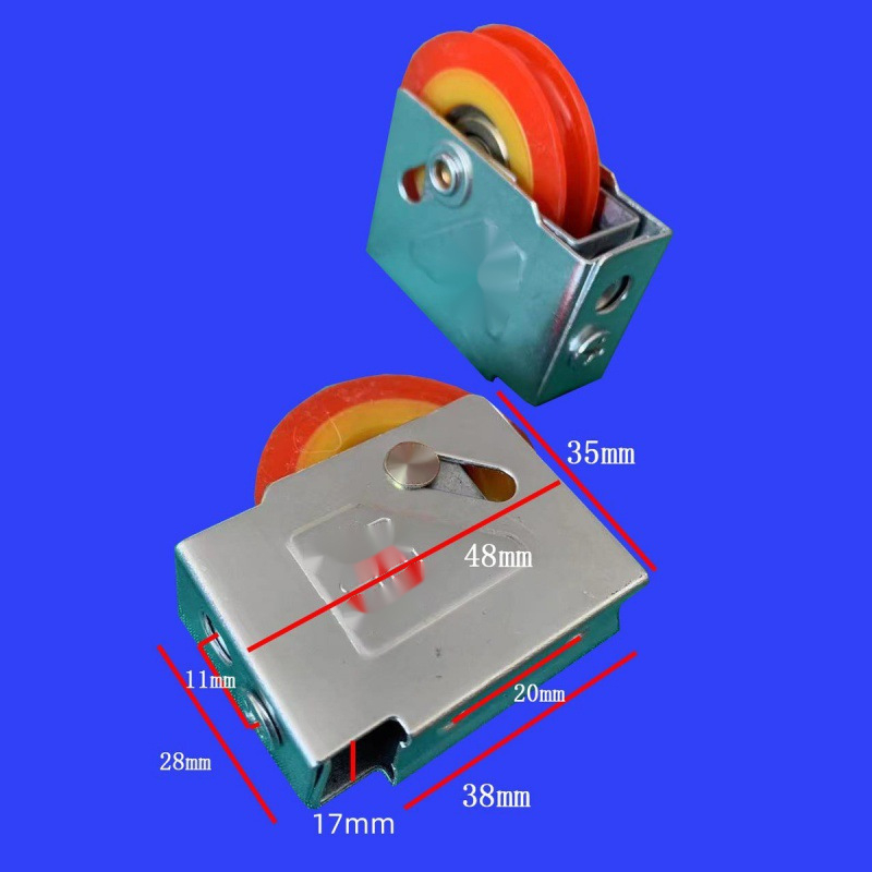 Ležaj kotača za klizna vrata s nylonskim kotačićem, model Baitaxuan 73, debljina zida 1 mm, stil Novi kineski