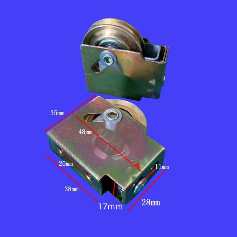 Ležaj kotača za klizna vrata s nylonskim kotačićem, model Baitaxuan 73, debljina zida 1 mm, stil Novi kineski