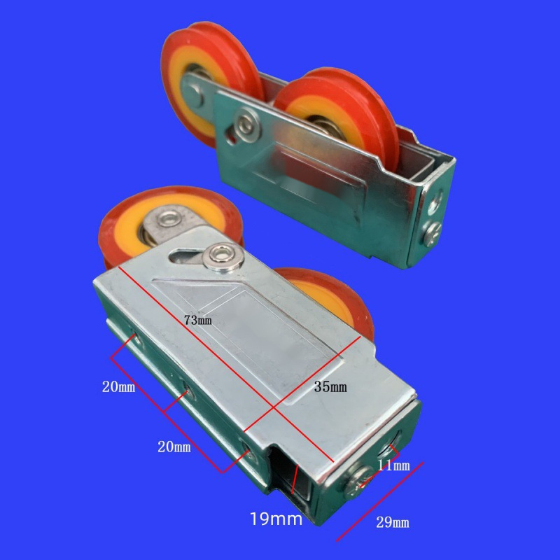 Ležaj kotača za klizna vrata s nylonskim kotačićem, model Baitaxuan 73, debljina zida 1 mm, stil Novi kineski