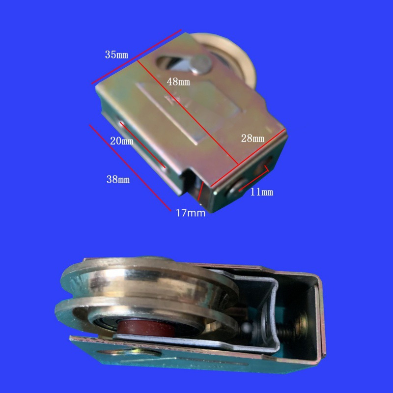 Ležaj kotača za klizna vrata s nylonskim kotačićem, model Baitaxuan 73, debljina zida 1 mm, stil Novi kineski