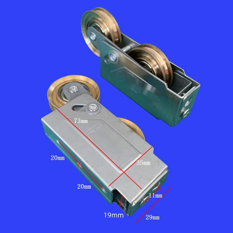 Ležaj kotača za klizna vrata s nylonskim kotačićem, model Baitaxuan 73, debljina zida 1 mm, stil Novi kineski