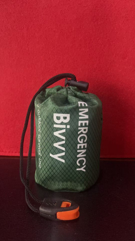 Kültéri sürgősségi hálózsák PE anyaggal, túlélési eszközök, modell 03