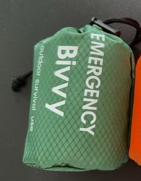 Kültéri sürgősségi hálózsák PE anyaggal, túlélési eszközök, modell 03