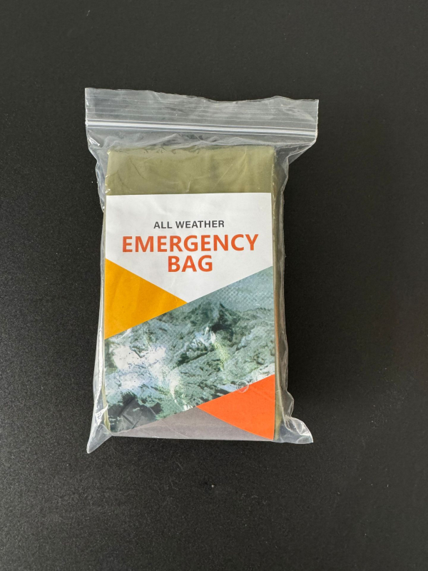 Kültéri sürgősségi hálózsák PE anyaggal, túlélési eszközök, modell 03