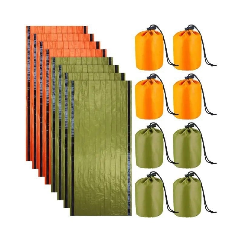 Kültéri sürgősségi hálózsák PE anyaggal, túlélési eszközök, modell 03