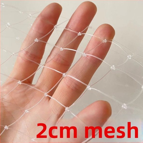 Rybárska pristávacia sieť, ručne tkaná nylonová sieť s 1 cm očkami, hlboký dizajn, proti háčiku