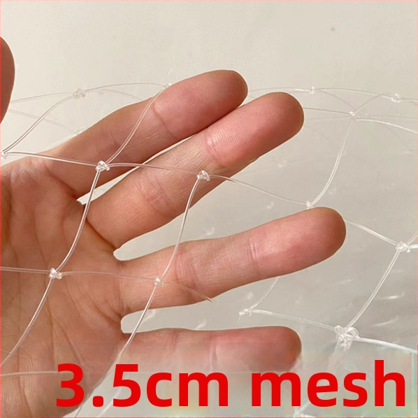 Rybárska pristávacia sieť, ručne tkaná nylonová sieť s 1 cm očkami, hlboký dizajn, proti háčiku