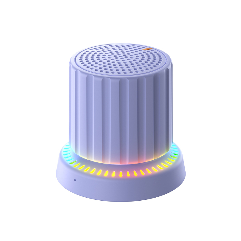 Mini Bluetooth hangszóró RGB világítással, 3W, beépített akkumulátor, Bluetooth 5.3, IPX5 vízálló