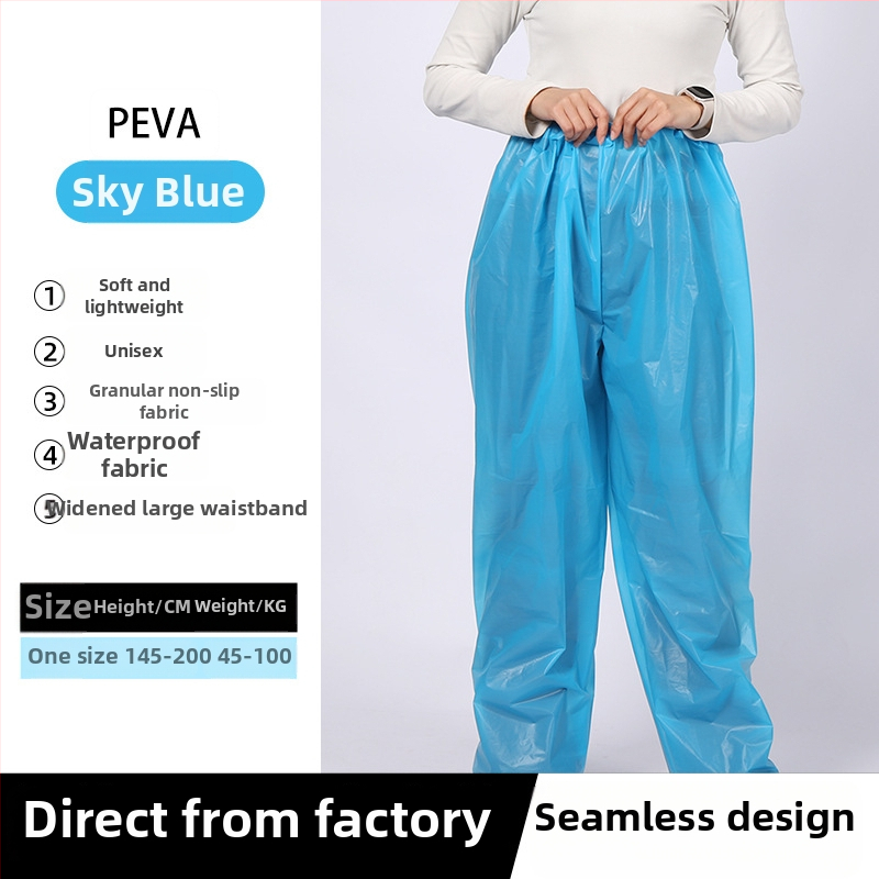 Pantaloni de ploaie pentru adulți, stil coreean, țesătură EVA 0,11 mm, impermeabili