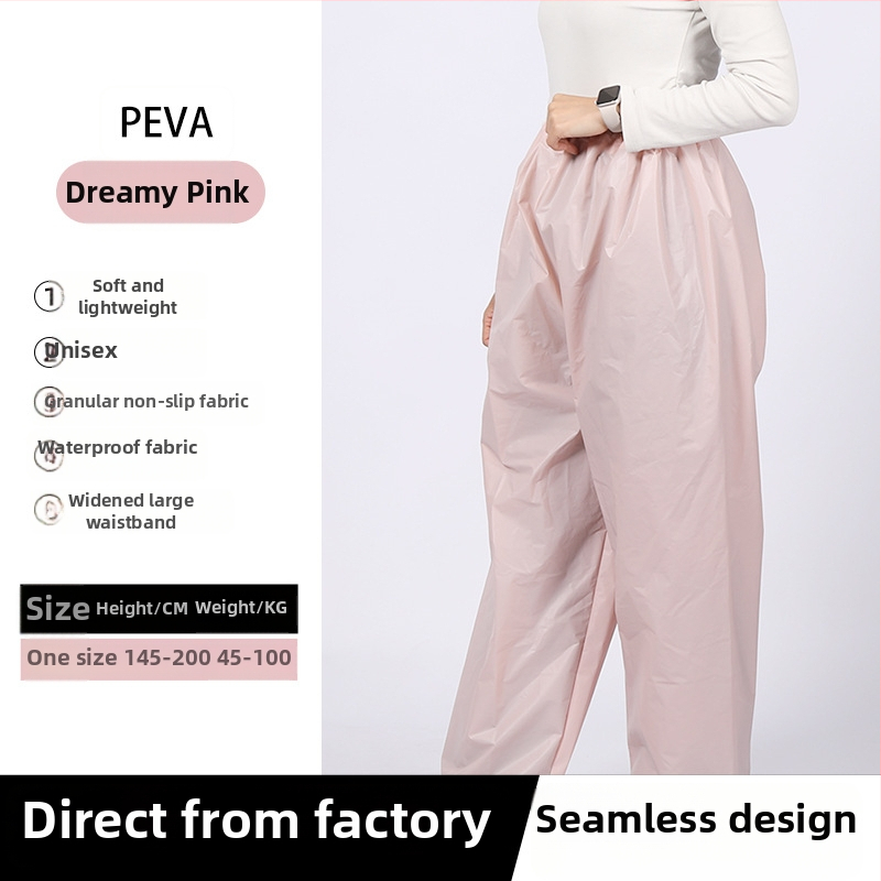 Pantaloni de ploaie pentru adulți, stil coreean, țesătură EVA 0,11 mm, impermeabili