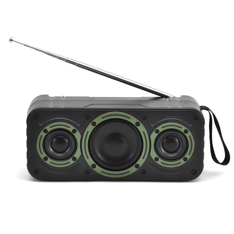 Bluetooth zvučnik na solarno punjenje s ugrađenom baterijom – 5W, Bluetooth 5.3, 1200–2000mAh, 100 Hz–20 kHz, domet 10 m