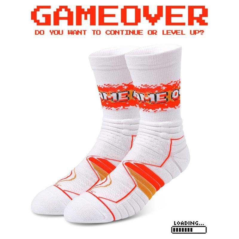 TOMMUP Баскетболни чорапи, двупластови, персонализируеми, с печат на лого, за баскетбол