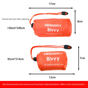 Cort portabil triunghiular cu folie de aluminiu – pătură de urgență, unelte de supraviețuire; Brand: 1, Cod produs: orange, Export cross-border: Da