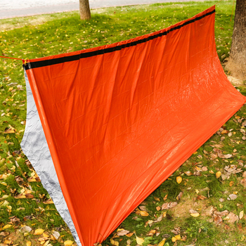 Cort portabil triunghiular cu folie de aluminiu – pătură de urgență, unelte de supraviețuire; Brand: 1, Cod produs: orange, Export cross-border: Da