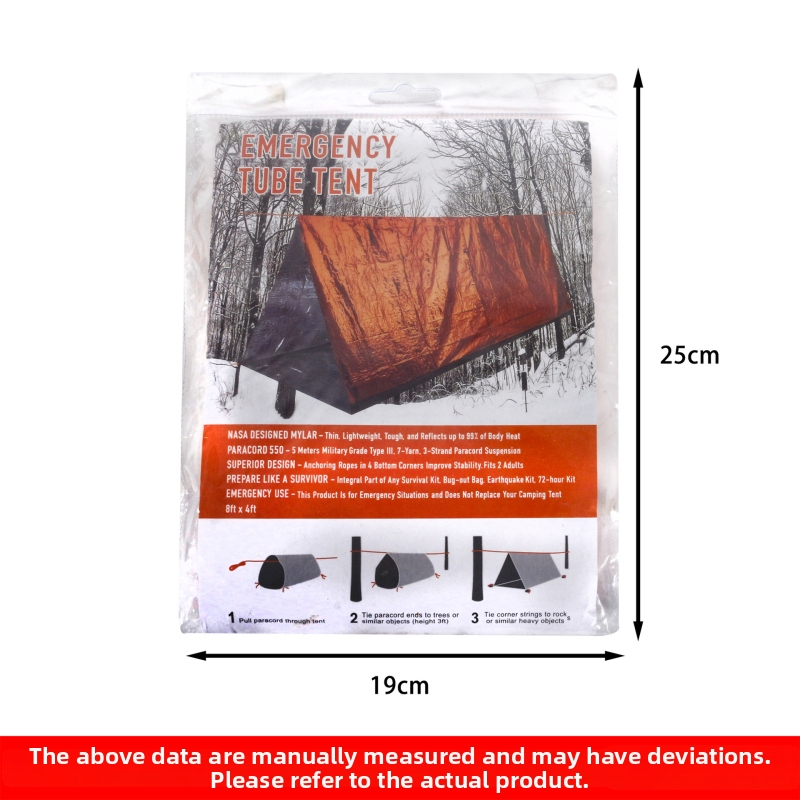 Cort portabil triunghiular cu folie de aluminiu – pătură de urgență, unelte de supraviețuire; Brand: 1, Cod produs: orange, Export cross-border: Da