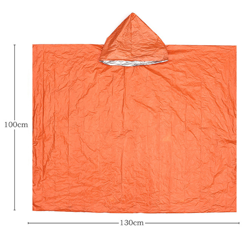 Cort portabil triunghiular cu folie de aluminiu – pătură de urgență, unelte de supraviețuire; Brand: 1, Cod produs: orange, Export cross-border: Da