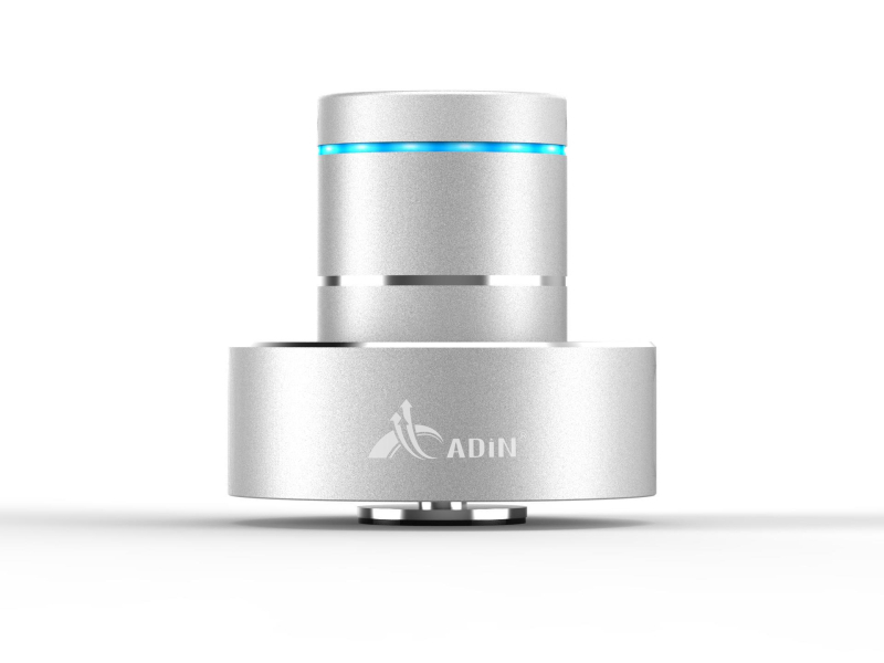 Difuzor Bluetooth Adin, Bluetooth 5.0, bandă de frecvență 30 Hz–15 kHz, SNR ≥75 dB, baterie încorporată 1000–1200 mAh, rază de acțiune 10 m