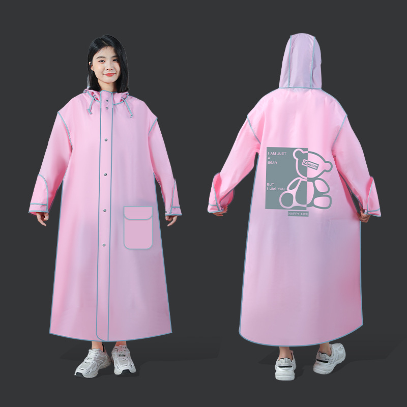 Poncă de ploaie EVA pentru bicicletă electrică și motocicletă — țesătură EVA, grosime normală, pentru un adult, ușor