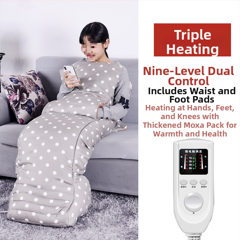 Papuci de casă încălziți cu talpă – USB, exterior din blană și piele, pentru bărbați