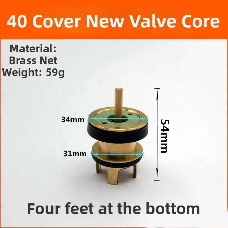 Accesorii pentru supapa de spălare unghiulară a toaletei — corp din cupru, întârziere a spălării, set de reparații, stil modern simplu