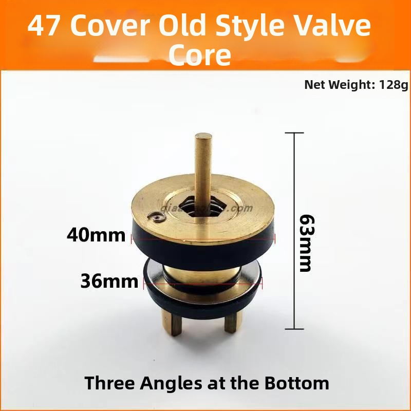 Accesorii pentru supapa de spălare unghiulară a toaletei — corp din cupru, întârziere a spălării, set de reparații, stil modern simplu