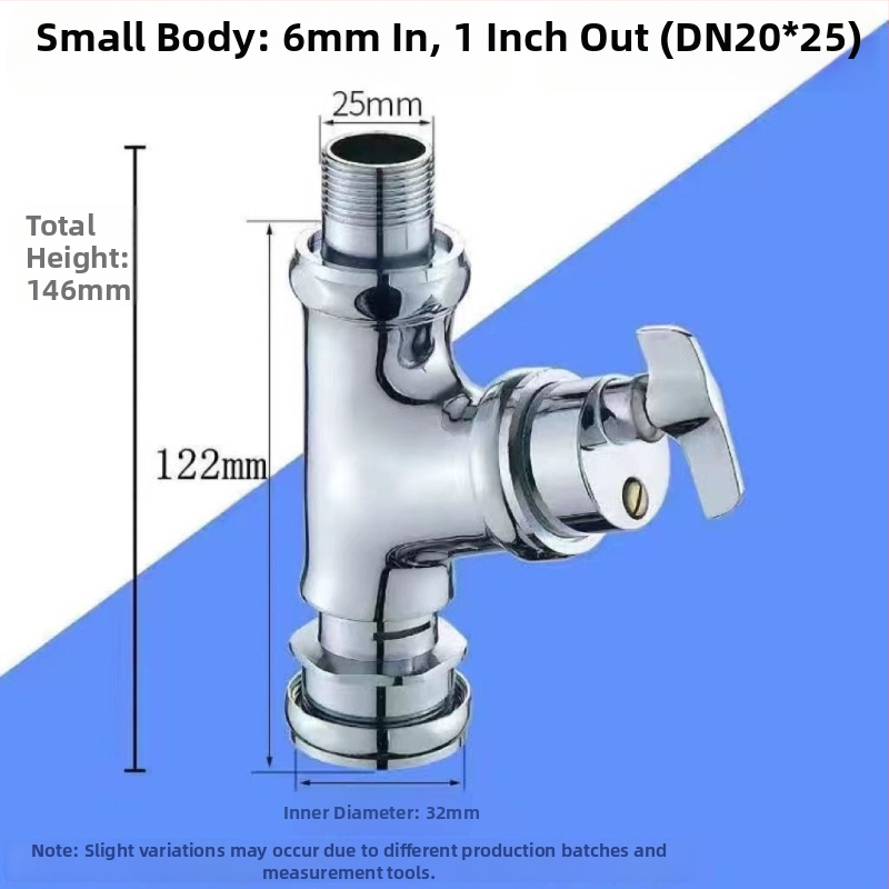 Accesorii pentru supapa de spălare unghiulară a toaletei — corp din cupru, întârziere a spălării, set de reparații, stil modern simplu