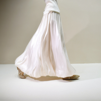 A-line suknja od Mercerized vlakna, srednje duljine, 95% poliestera, proljeće 2025