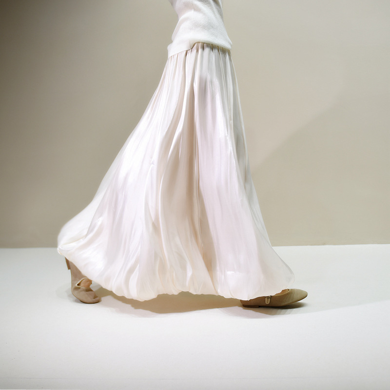 A-line suknja od Mercerized vlakna, srednje duljine, 95% poliestera, proljeće 2025