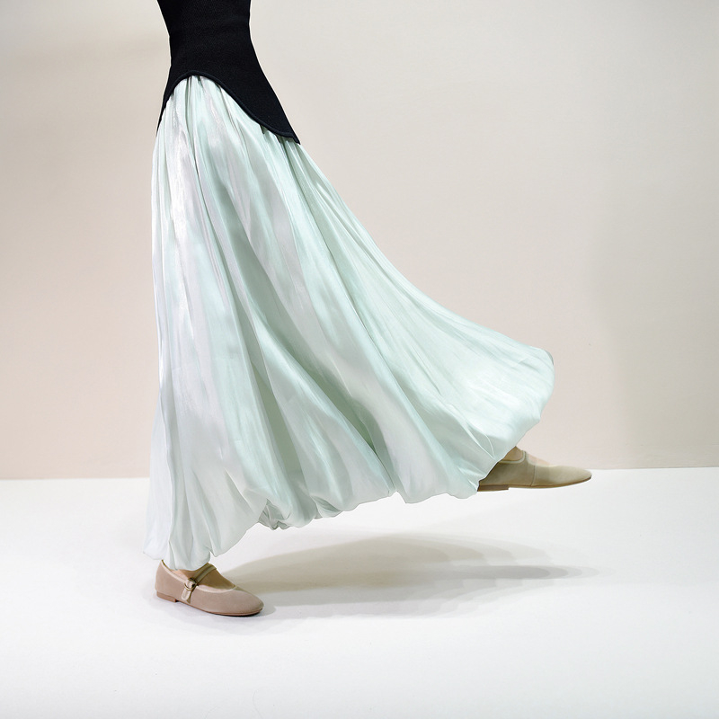 A-line suknja od Mercerized vlakna, srednje duljine, 95% poliestera, proljeće 2025