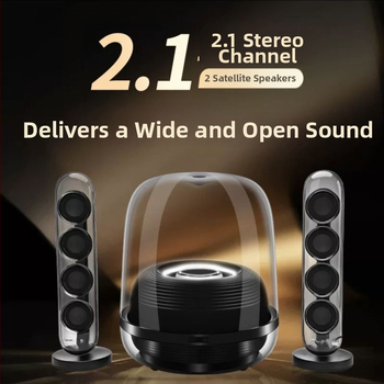 Liuli 4 Difuzor Bluetooth 2.1 pentru desktop, 8 difuzoare, 40W, 40Hz-20kHz, SNR ≥75 dB, Bluetooth 5.3