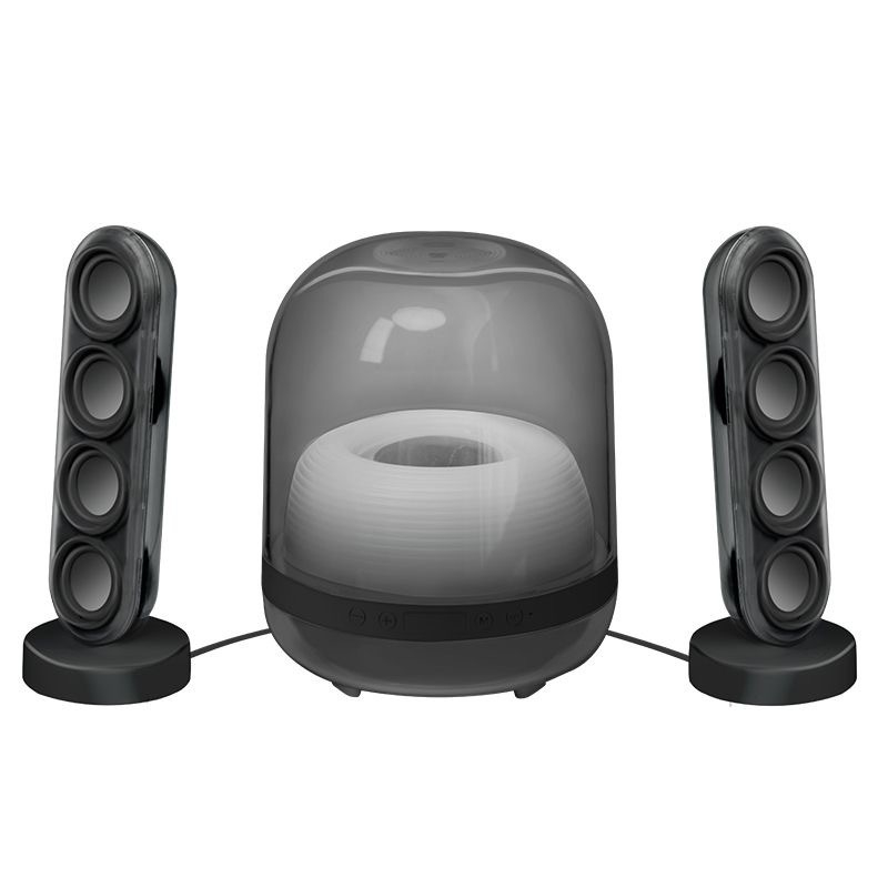 Liuli 4 Difuzor Bluetooth 2.1 pentru desktop, 8 difuzoare, 40W, 40Hz-20kHz, SNR ≥75 dB, Bluetooth 5.3