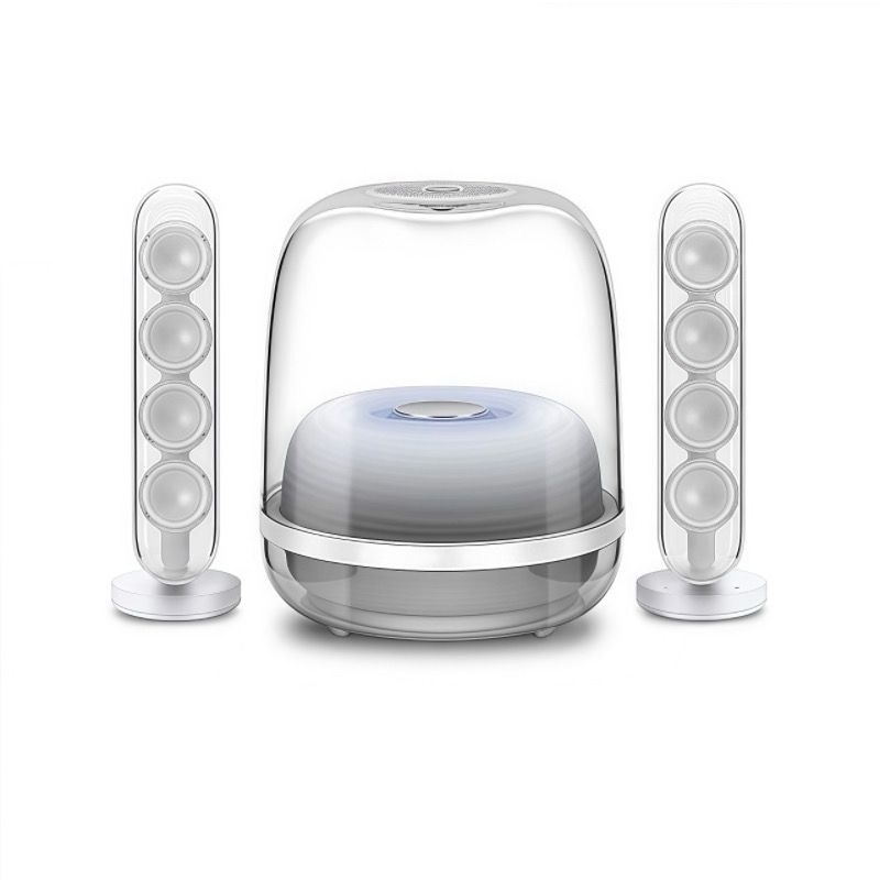 Liuli 4 Difuzor Bluetooth 2.1 pentru desktop, 8 difuzoare, 40W, 40Hz-20kHz, SNR ≥75 dB, Bluetooth 5.3