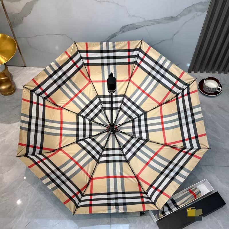 Umbrelă pentru ploaie și soare, pliabilă, automată, model carouri, UPF peste 40, 8 spițe, țesătură poliester 190T, ax din oțel, mâner din lemn