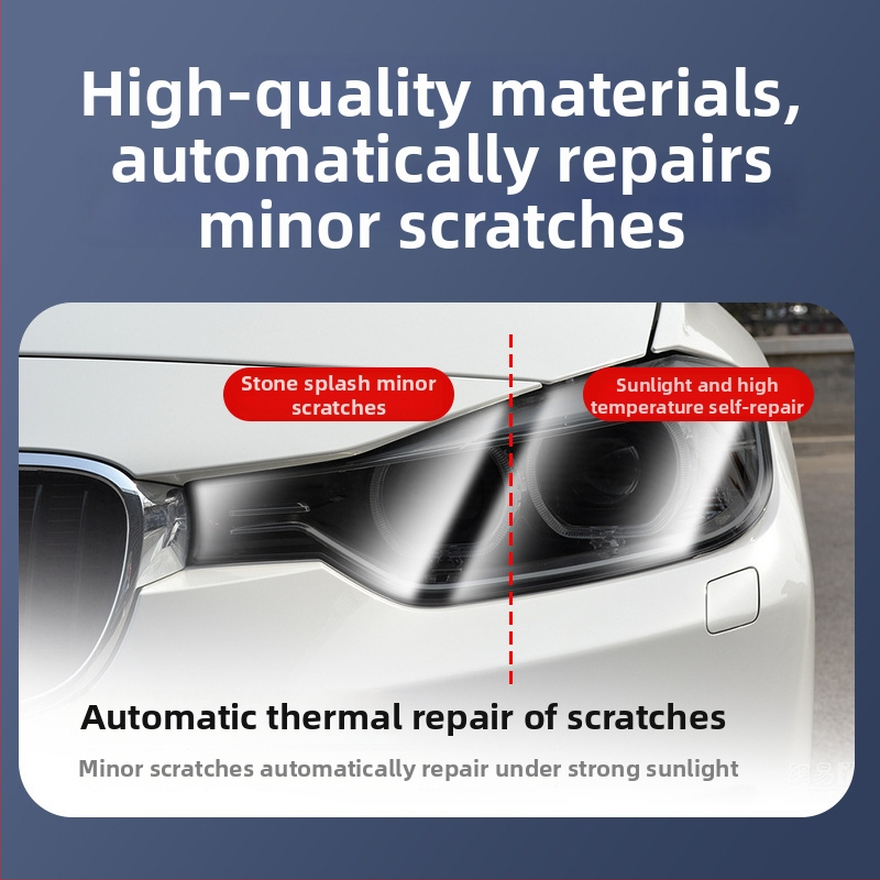 Folie pentru faruri auto: material - etichete; tip - folie pentru lumini; model transparent; montaj autoadeziv; personalizare disponibilă