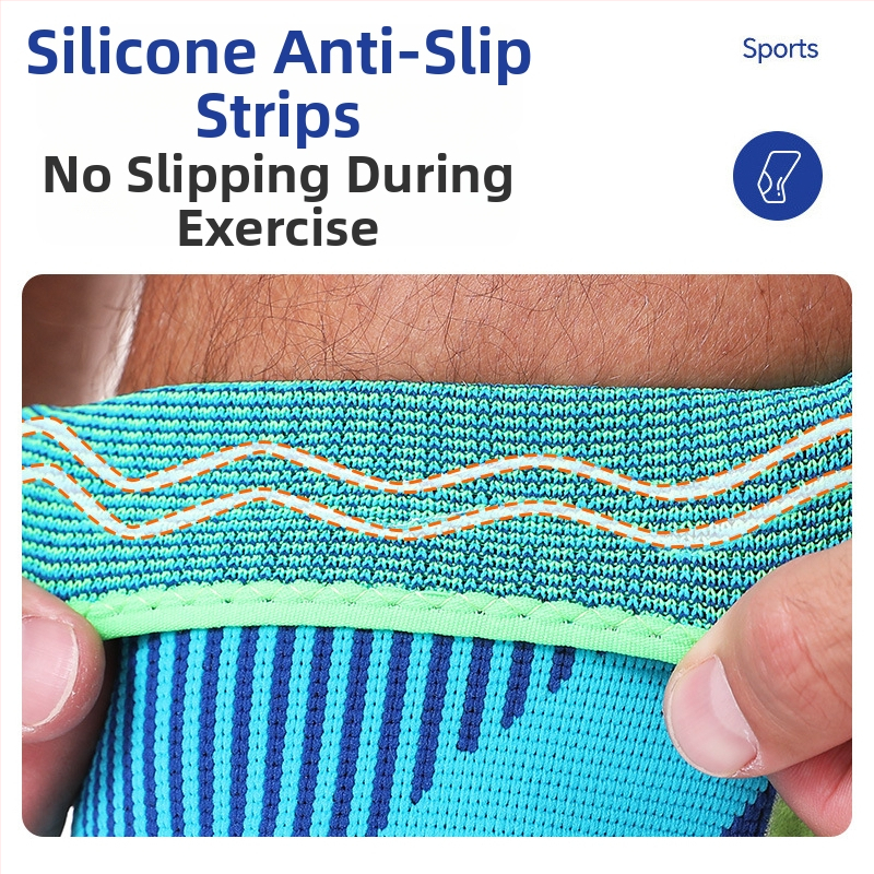 Genunchiere pentru adulți, silicon, amestec nylon-spandex-poliester, pentru alergare și drumeții