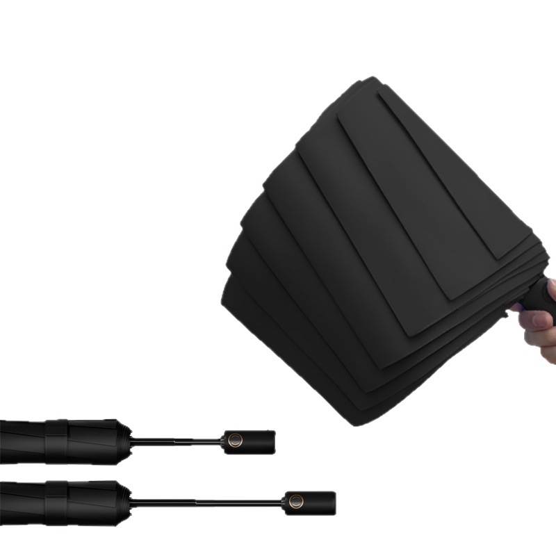 Umbrelă pentru elevi, all-weather, automată, cu deschidere/închidere automată, 8 arce din oțel, design tri-fold, rezistentă și portabilă, UPF >50