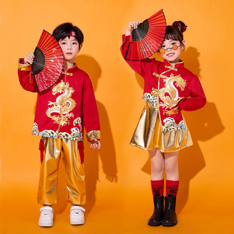 Dječji plesni kostim u korejskom stilu, 100% pamuk, unisex, za djecu od 8 godina