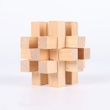 Blocare din lemn Kongming/Luban – joc educațional de tip puzzle pentru deblocare, copii 4–6 ani, desene personalizate, ambalaj blister