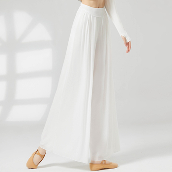 Pantaloni de dans cu panouri din plasă, croială dreaptă modernă, material poliester, pentru femei adulte, toamnă