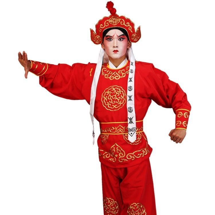 Set costum tradițional de operă chineză pentru spectacol: Peking și Qin Opera, stil Wu-Sheng, poliester